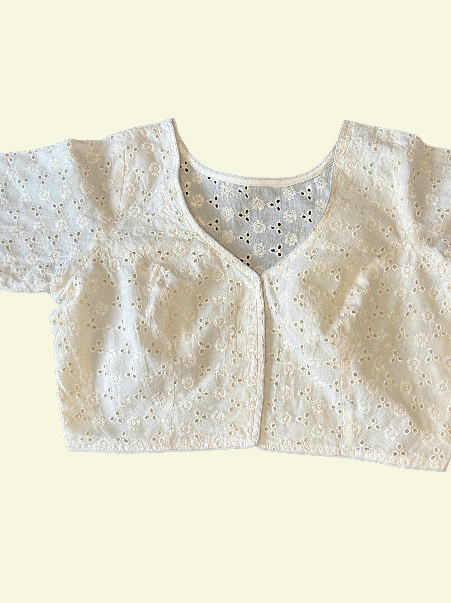 Daisy Eyelet Crop Top