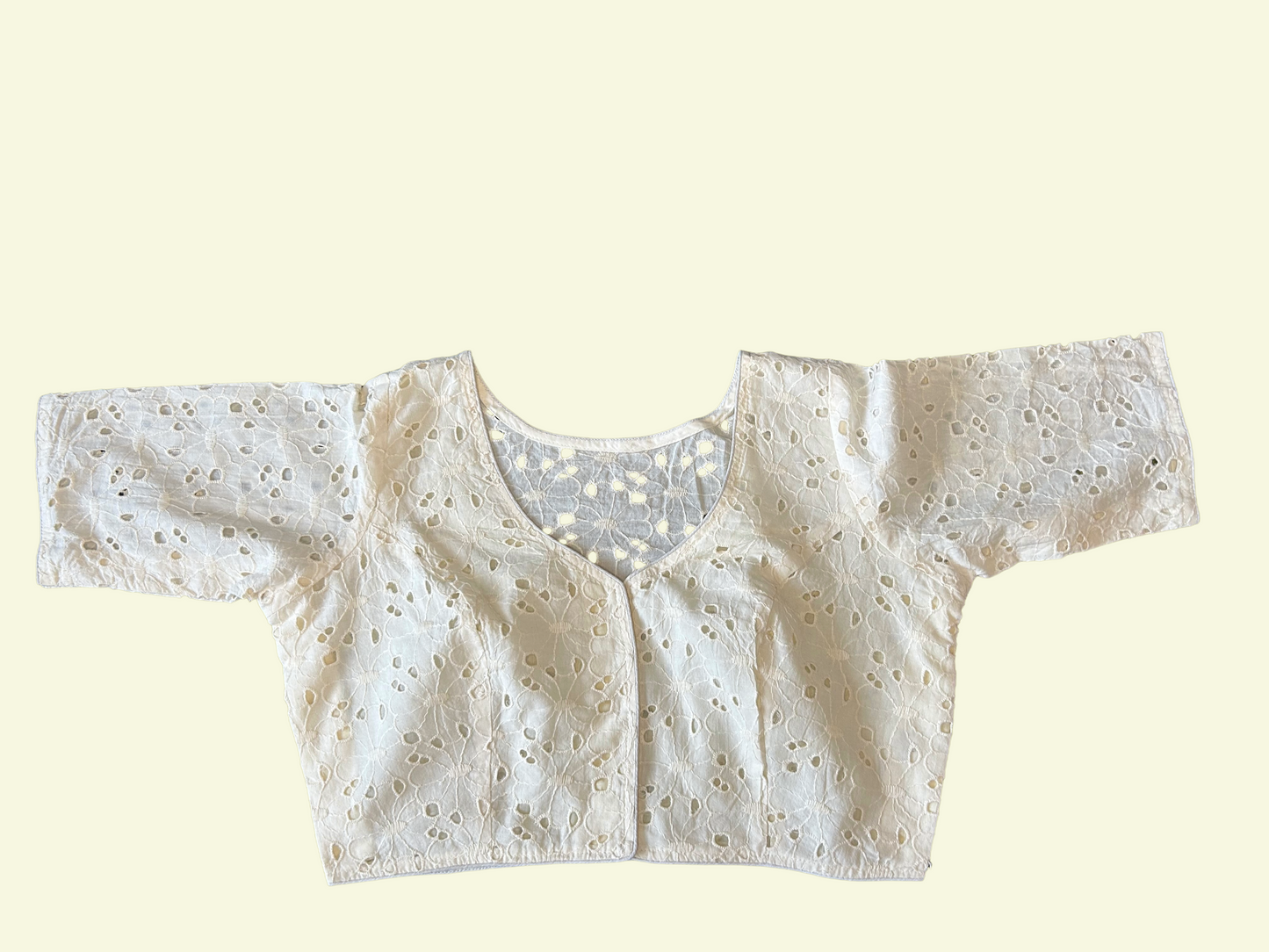 Floral Eyelet Crop Top