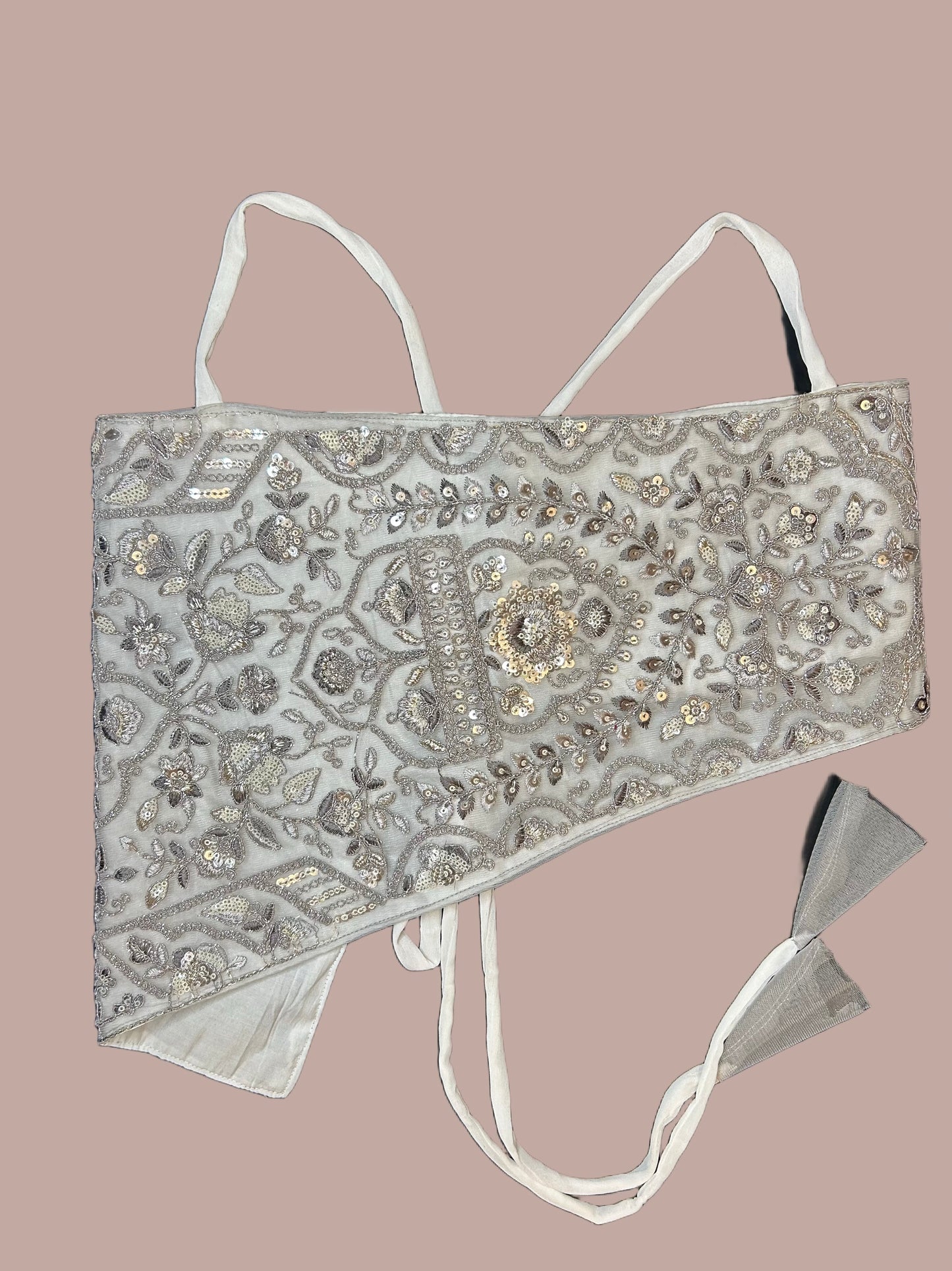 White Asymmetric Crop Top