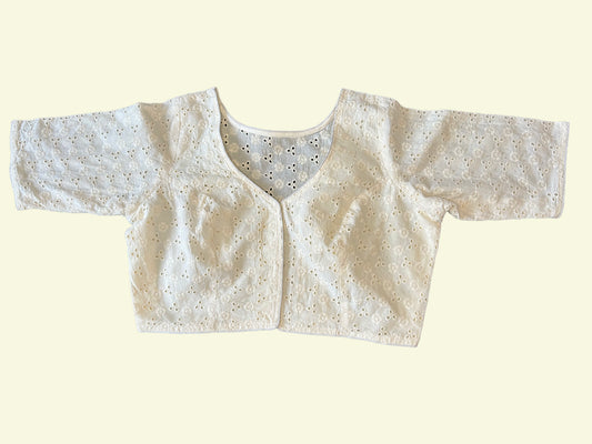 Daisy Eyelet Crop Top