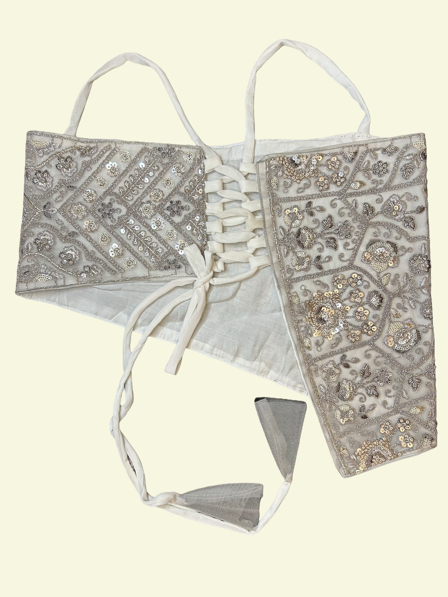 White Asymmetric Crop Top