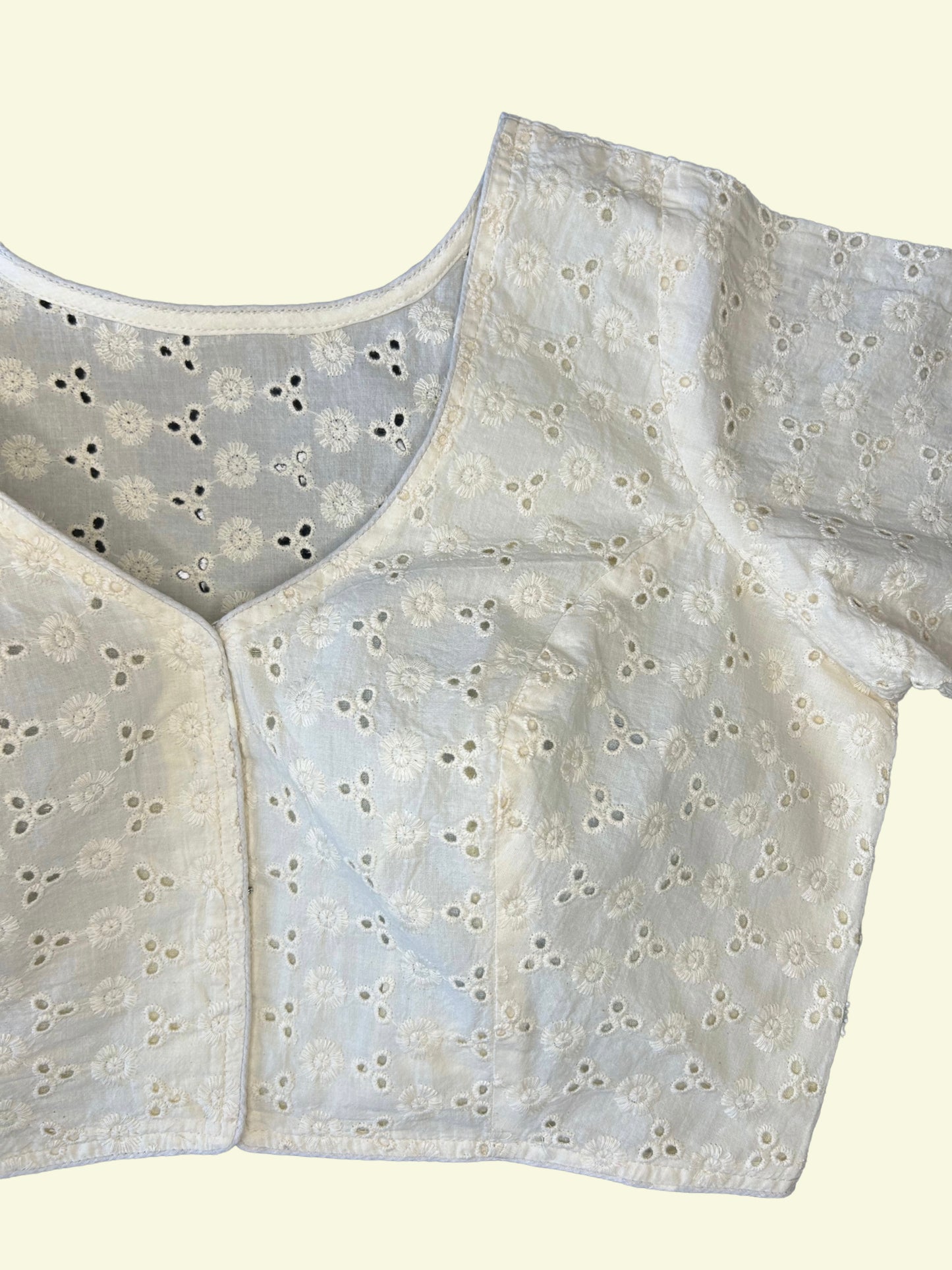 Daisy Eyelet Crop Top