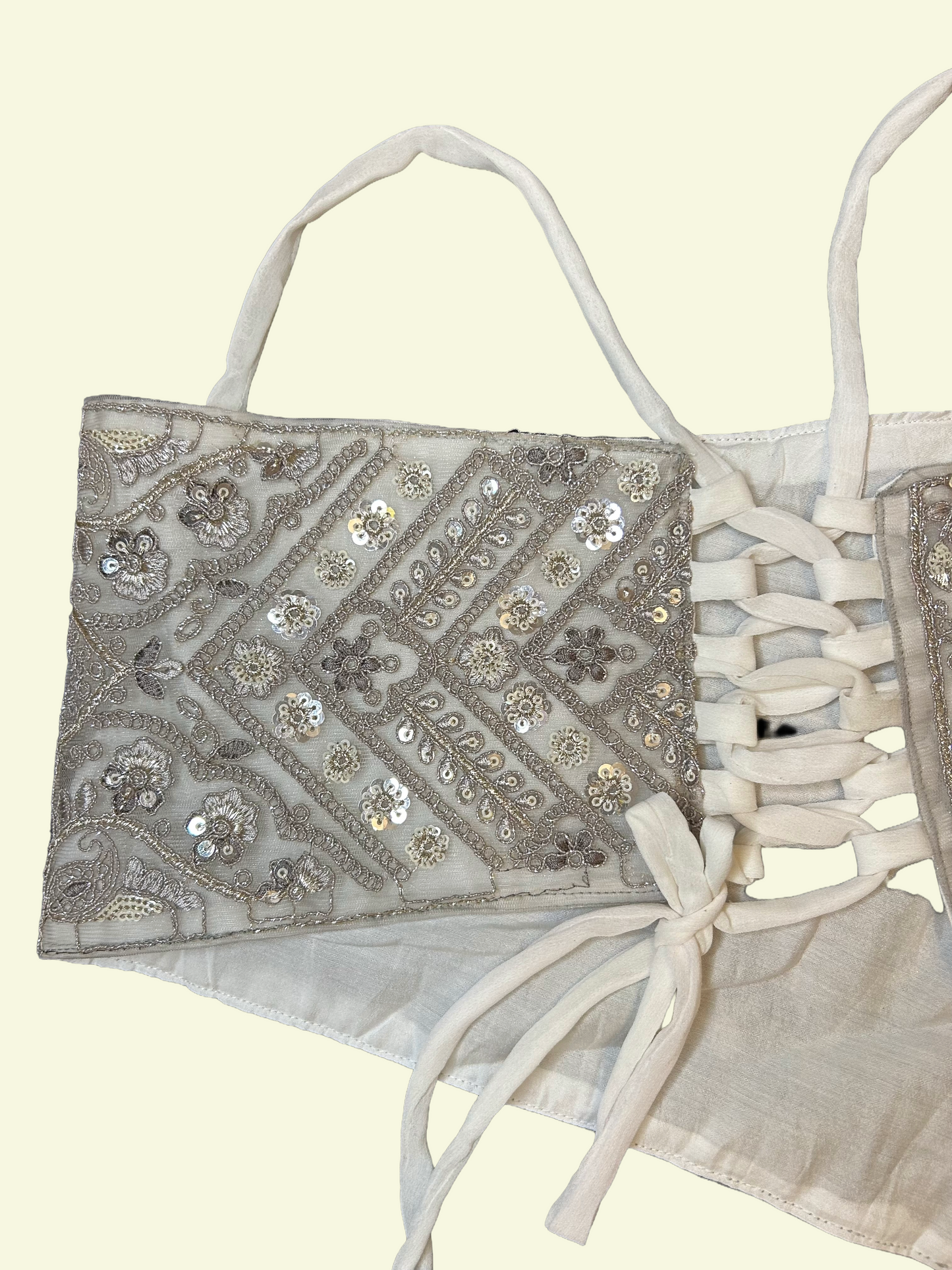 White Asymmetric Crop Top