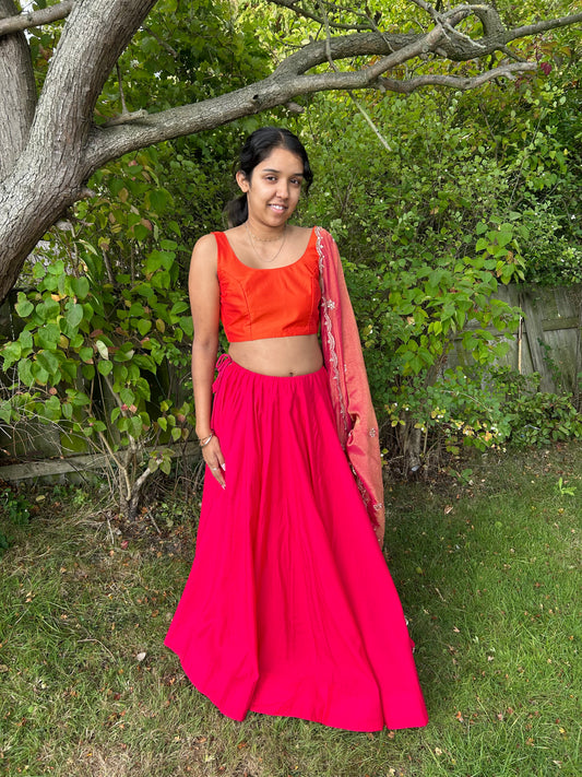 Chandari Silk Lengha Skirt