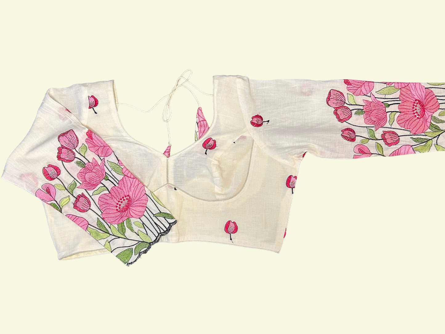 Pink Cotton Crop Top